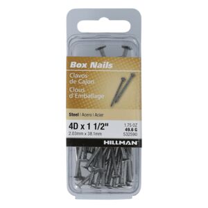 Hillman Steel Box Nails Silver 2.03 x 38.1mm